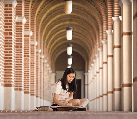 Studying on campus