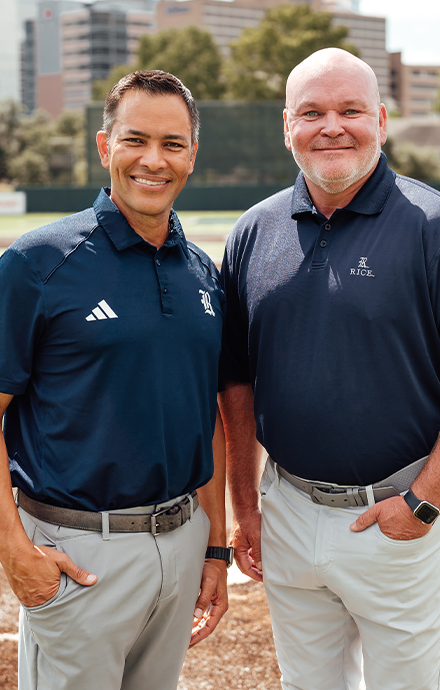 Jeremy Thigpen ’97 and José Cruz Jr. ’96
