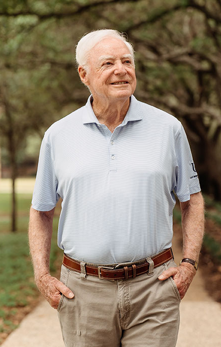 Cordell walking on campus