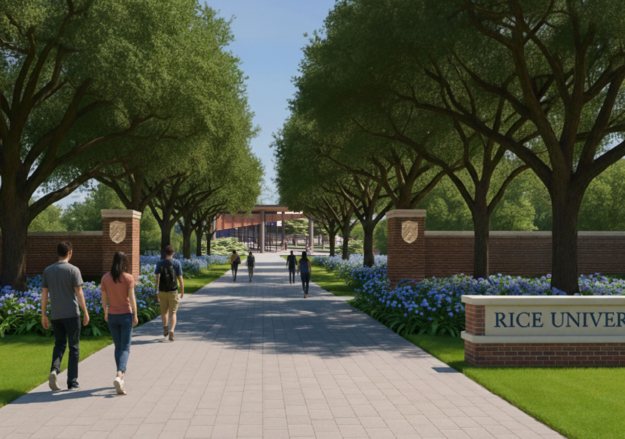Rendering of the Gateway entrance to campus