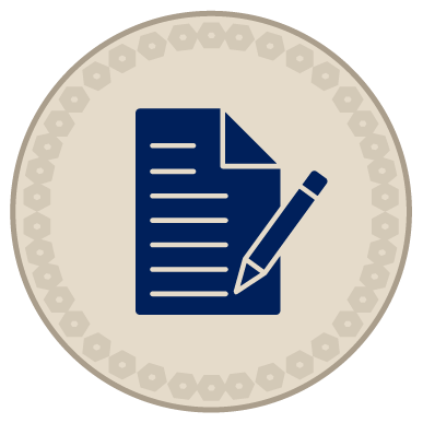 Icon of a notepad