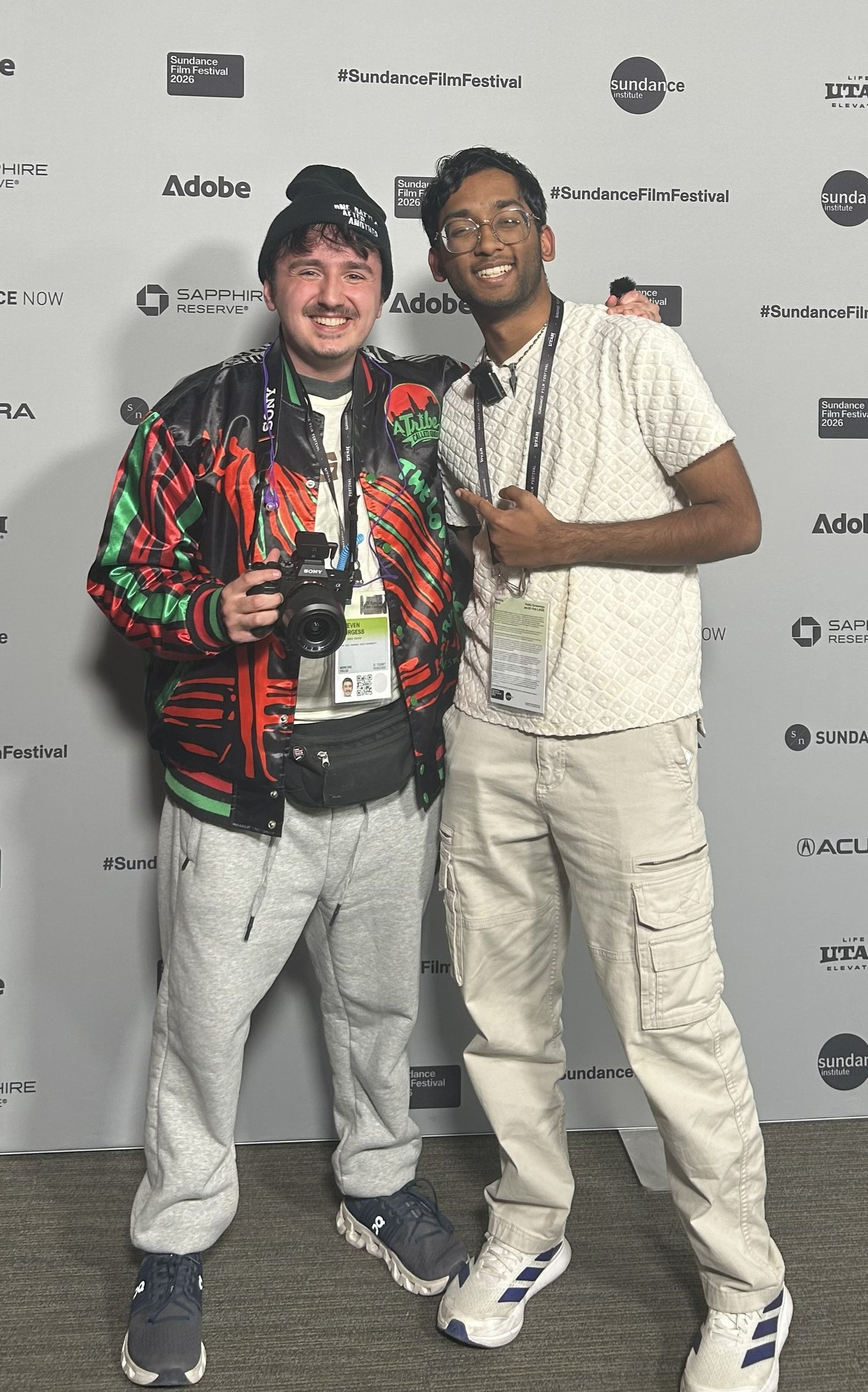 Steven attending Sundance Film Festival with fellow Owl Arman Saxena '26