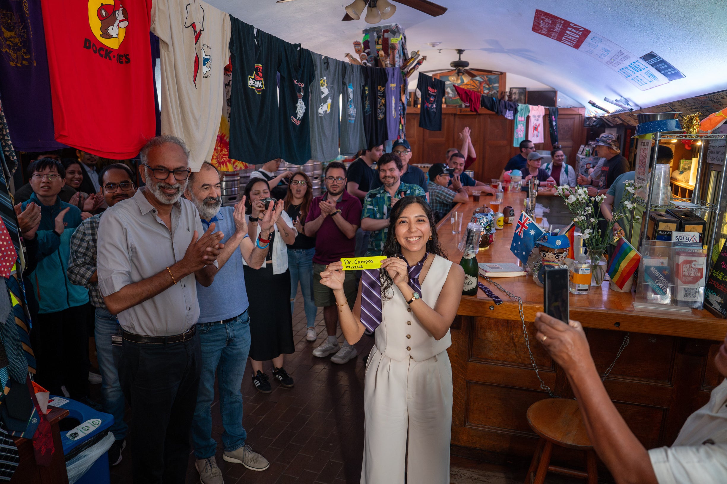 Astrid Campos tie-cutting ceremony