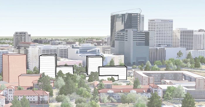 New residential college buildings